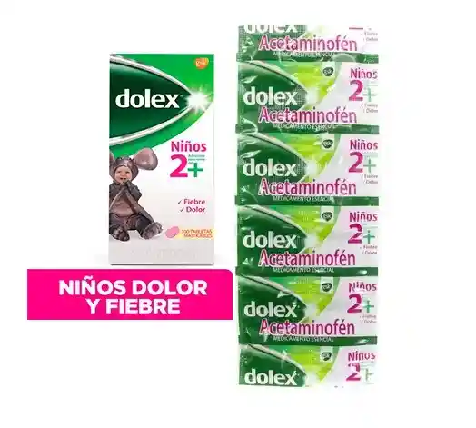 Dolex Pediatrico Masticable 10 Tabletas Masticable