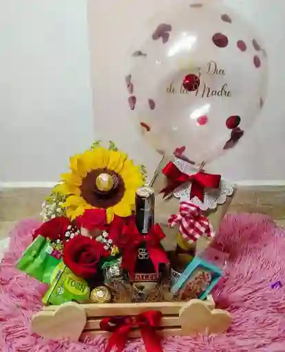 Cajita Crema Baileys Y Flores