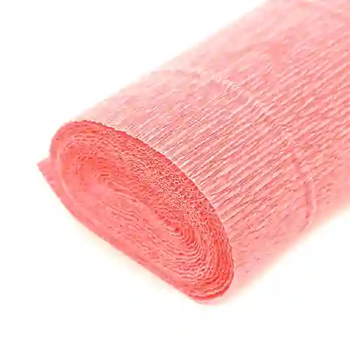 El Papel Crepé Color Rosado Es Un Material Versátil Y Utilizado En Diversas Manualidades.