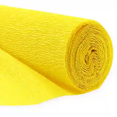 Papel Crepe Pliego Color Amarillo