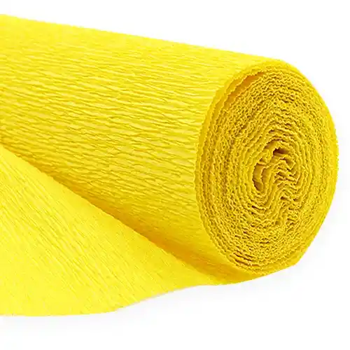 Papel Crepe Pliego Color Amarillo