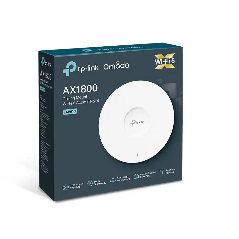 Punto De Acceso Wifi 6 De Montaje En Techo Ax1800 Eap610