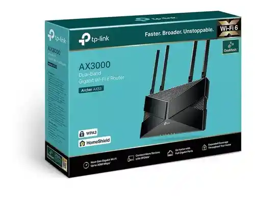 Router Gigabit Wifi 6 Dual Band Ax3000, Archer Ax53, Tp Link