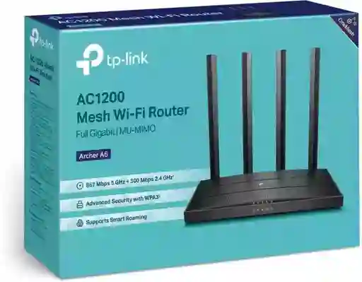 Router Gigabit Tp-link Archer A6 Mu-mimo De Dual Band Ac1200