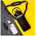 Termo Sttriker 2l Agua Bolso + Funda Maleta Motivacional Negro