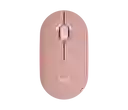 Mouse Bluetooth Logitech Peblee 2 M350s Rosado