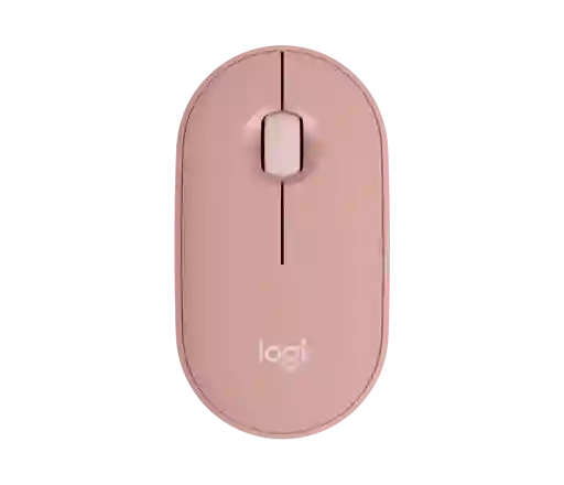 Mouse Bluetooth Logitech Peblee 2 M350s Rosado