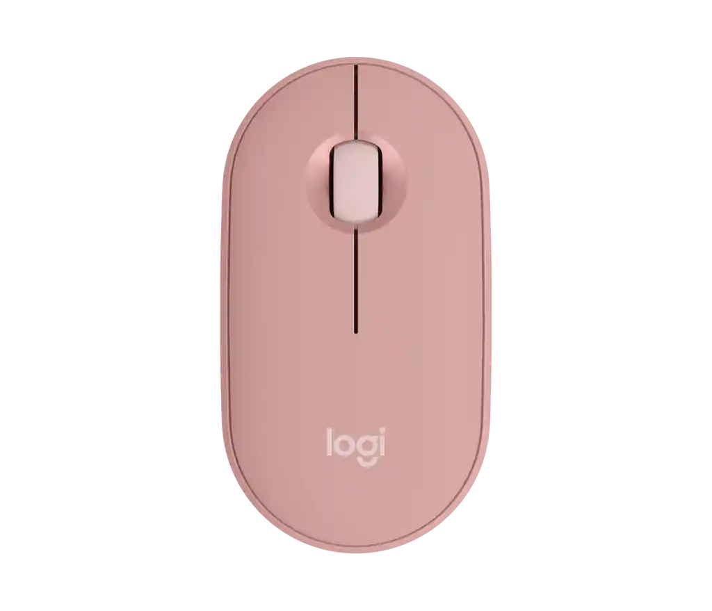 Mouse Bluetooth Logitech Peblee 2 M350s Rosado