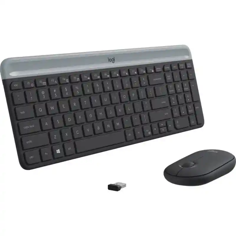 Combo Teclado Y Mouse Mk470 Slim Logitech Negro