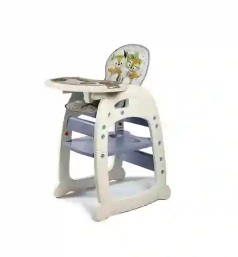 Silla De Comer De Bebe 3 En 1 Comedor Escritorio Mecedor Gris