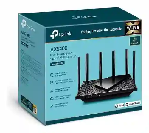 Router Gigabit Wifi 6 Dual Band Ax5400, Archer Ax72 Tp-link