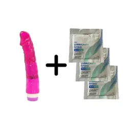 Combo Vibrador Multivelocidad+ Lubricantes