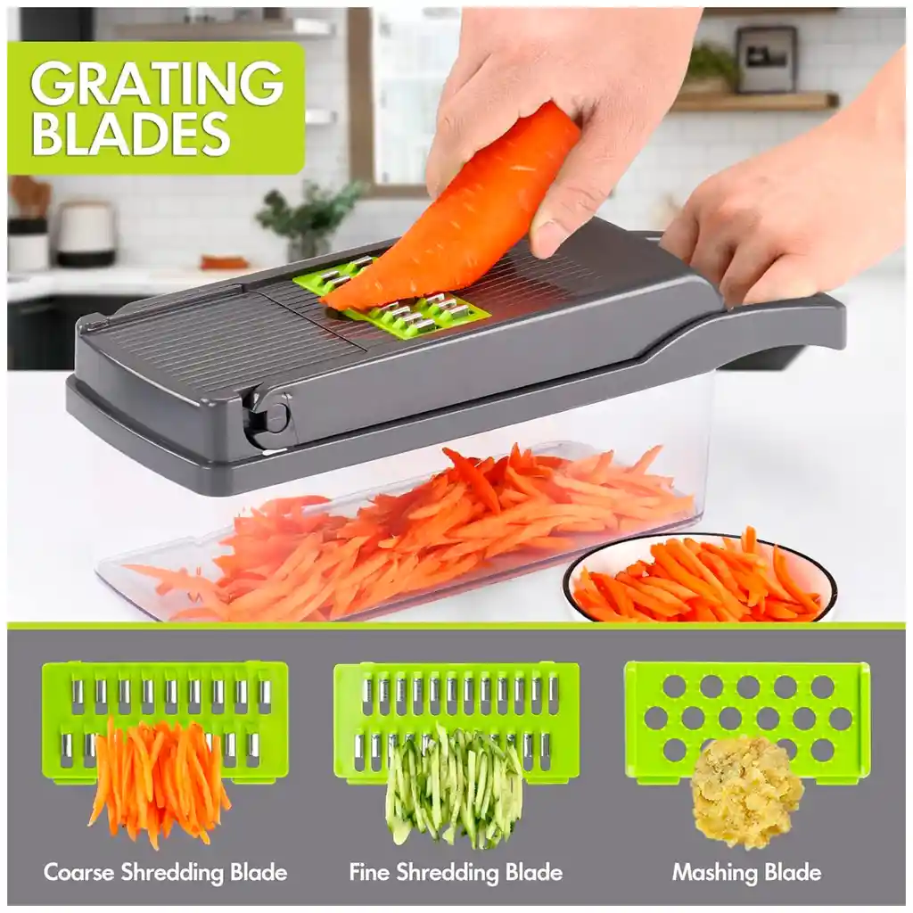 Rallador Picador Cortador Portatil De Verduras Frutas Quesos