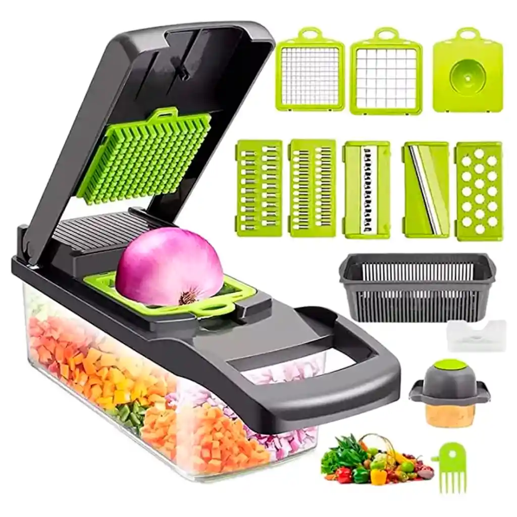 Rallador Picador Cortador Portatil De Verduras Frutas Quesos