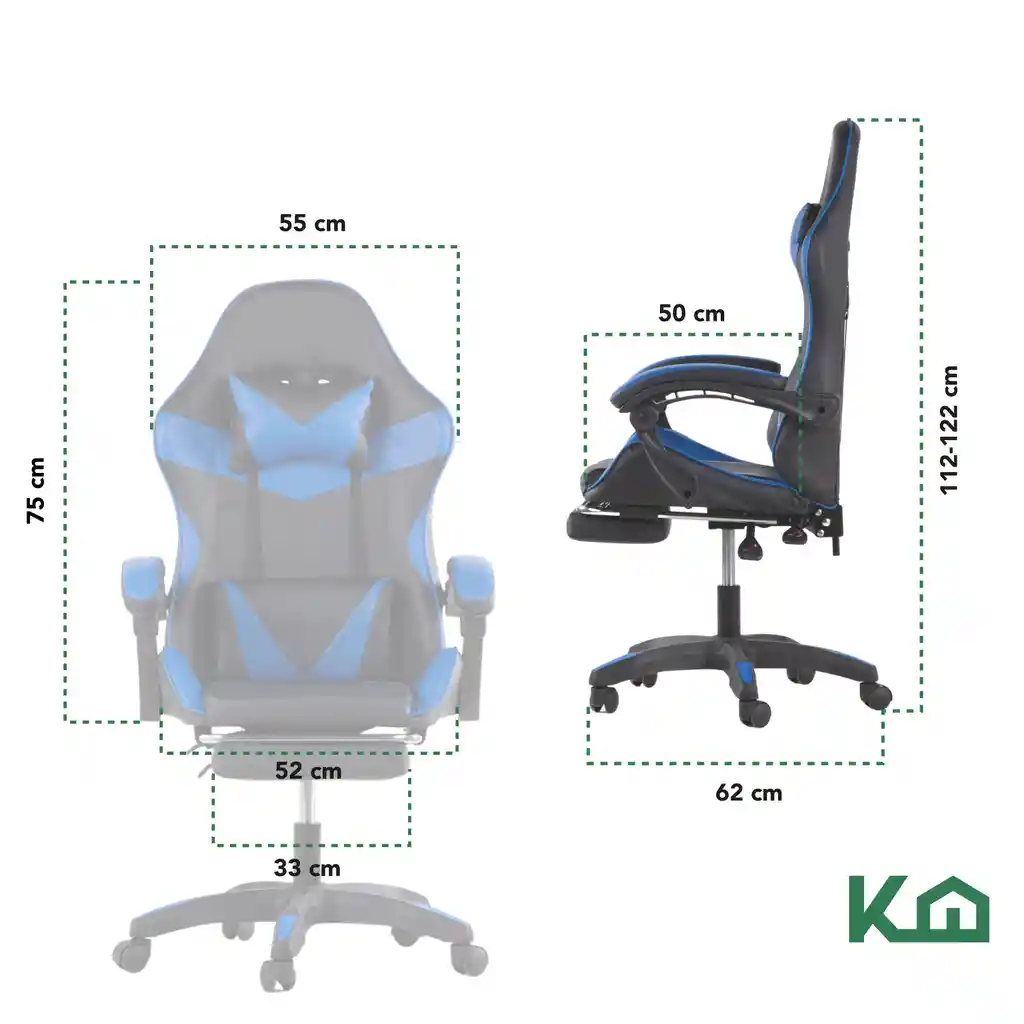 Silla De Escritorio Silla Gamer Reclinable Ergonomica 360