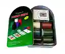 Juego De Mesa Set Poker Casino Texas Fichas Cartas Tapete