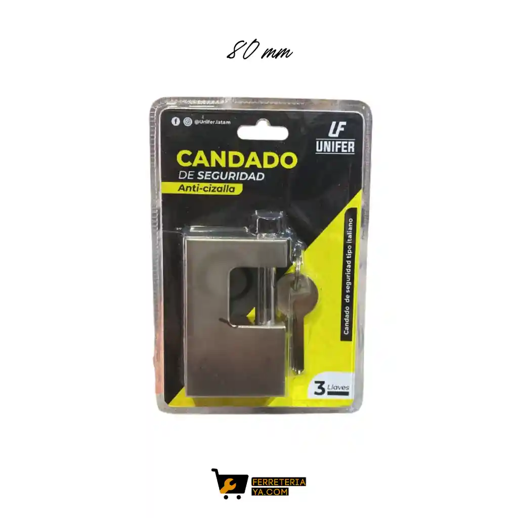Candado Anticizalla 80mm