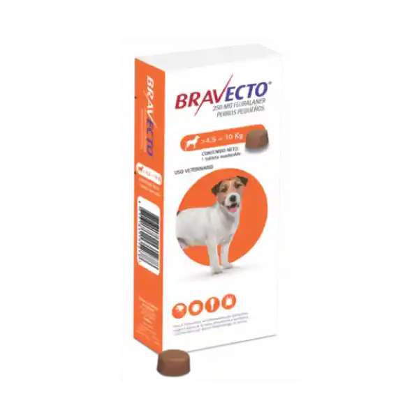 Bravecto De 4 A 10 Kg Antipulgas Y Garrapatas Para Perro Bravecto Perros