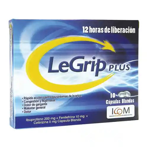 Legrip Plus Sobre 10 Unidades