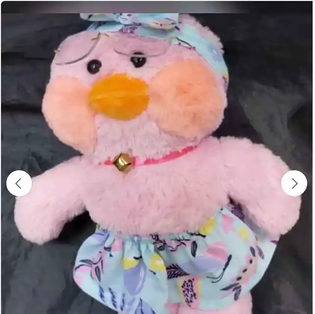 Pato Patito Peluche Lalafan Con Ropa Accesorios 33cm