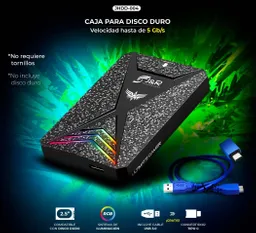 Caja Externa Gamer Jr Rgb Jhdd-004 Disco Duro 2.5''