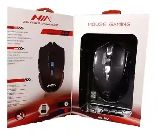 Mouse Inalámbrico Gaming Nia An-102 Gamer 6 Botones Dpi