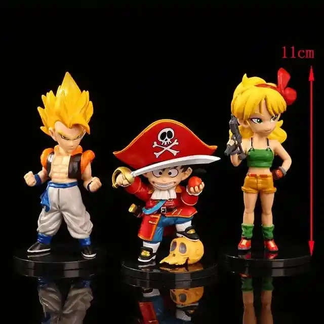 Figuras De Acción Coleccionables Dragon Ball Z Piratas, Son Goku, Monkey King, Modelo De Colección De Adornos, Dibujos Animados Kawaii