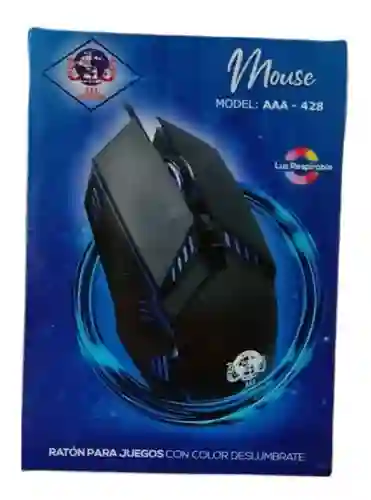 Mouse Gamer Alámbrico Retroiluminado Usb Ref Aaa-428