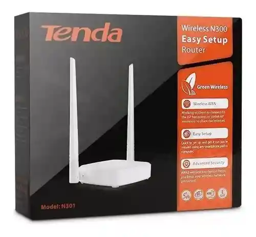 Router, Access Point, Repetidor, Bridge, Tenda N301 Blanco