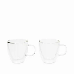 Mug Alto Doble Pared 160ml Setx2