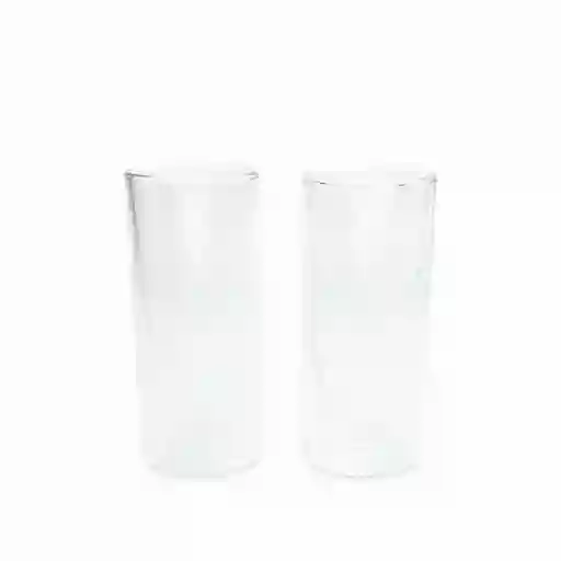 Vaso Doble Pared Recto 400ml Setx2