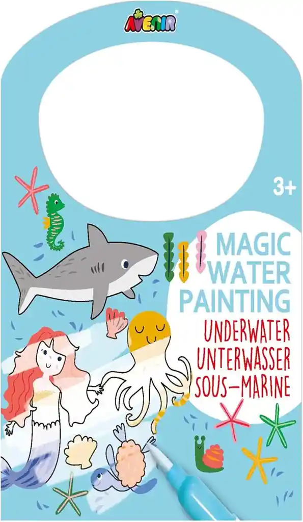 Libro Para Colorear Con Agua Reutilizable Niños Animales