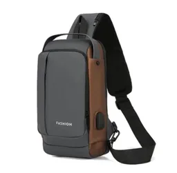 Bolso De Hombro Antirrobo Con Carga Usb Moderno