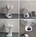 Abanico Ventilador Recargable+ Panel Solar Entrega Inmediata
