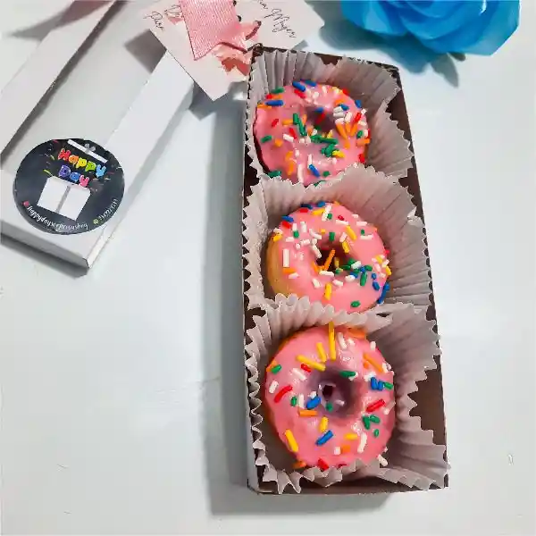 Cajita De Mini Donas X3