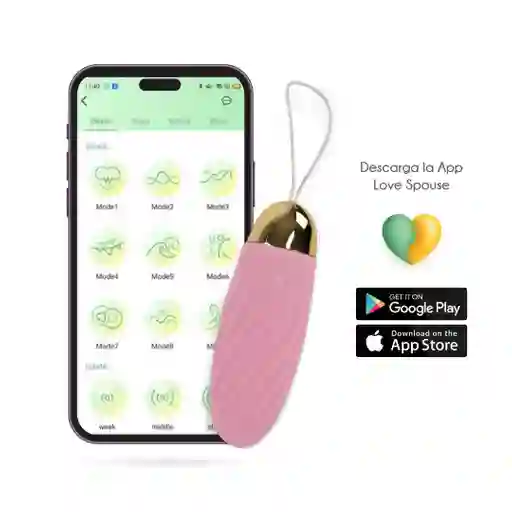 Huevo Vibrador Con App Elenor Majestic Rosado
