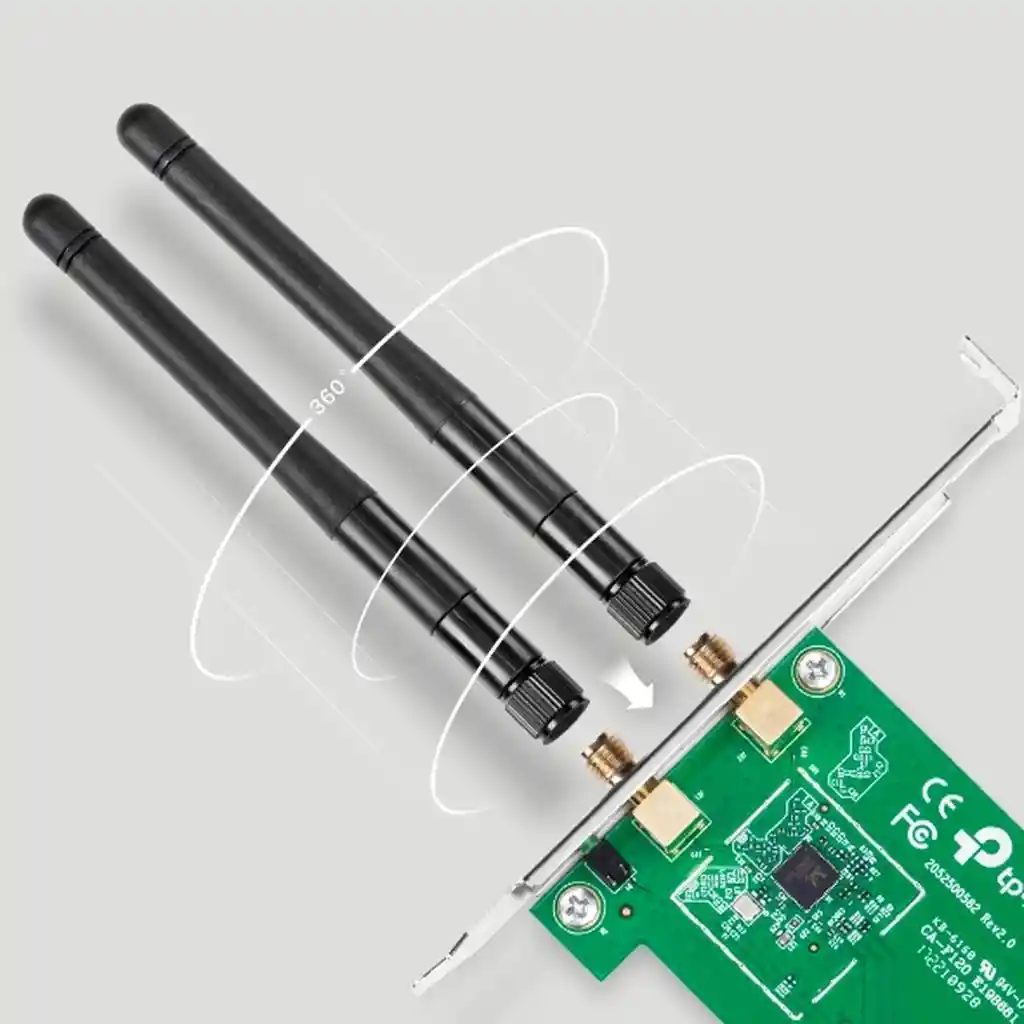 Tarjeta Pci Express Inalambrico N 300 Mbps Tp-link Tl-wn881nd