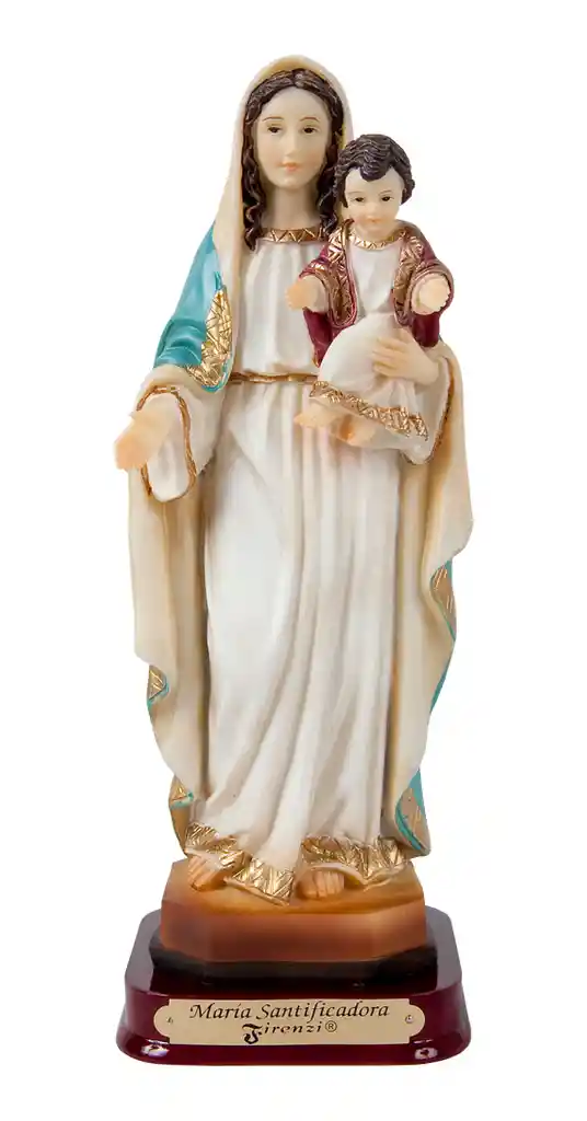 Figura Virgen María Santificadora De 12 Cm