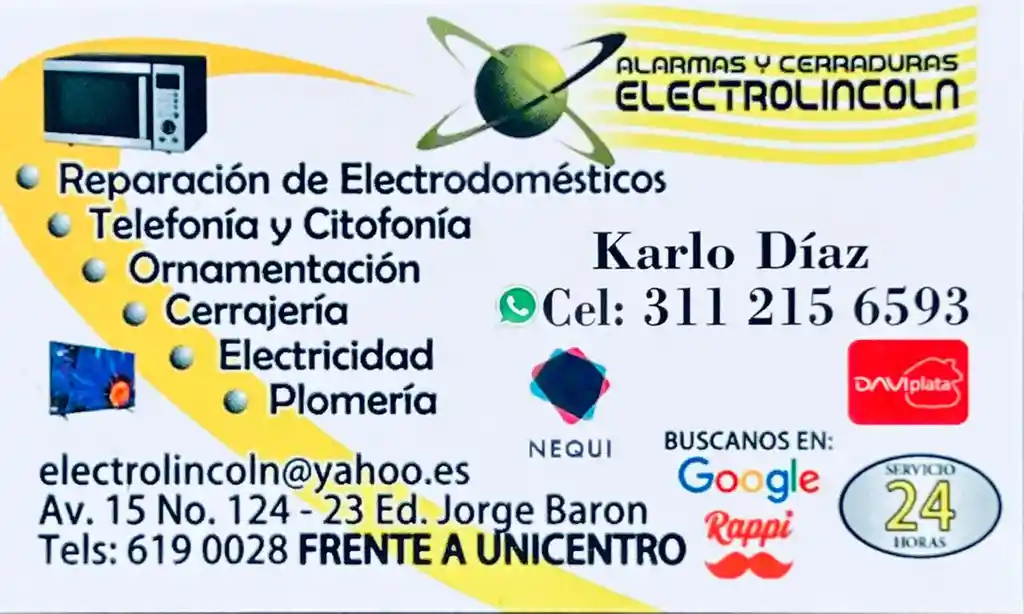 Ferreteria Electro Lincoln 24 Horas Whatsapp 311 215 65 93