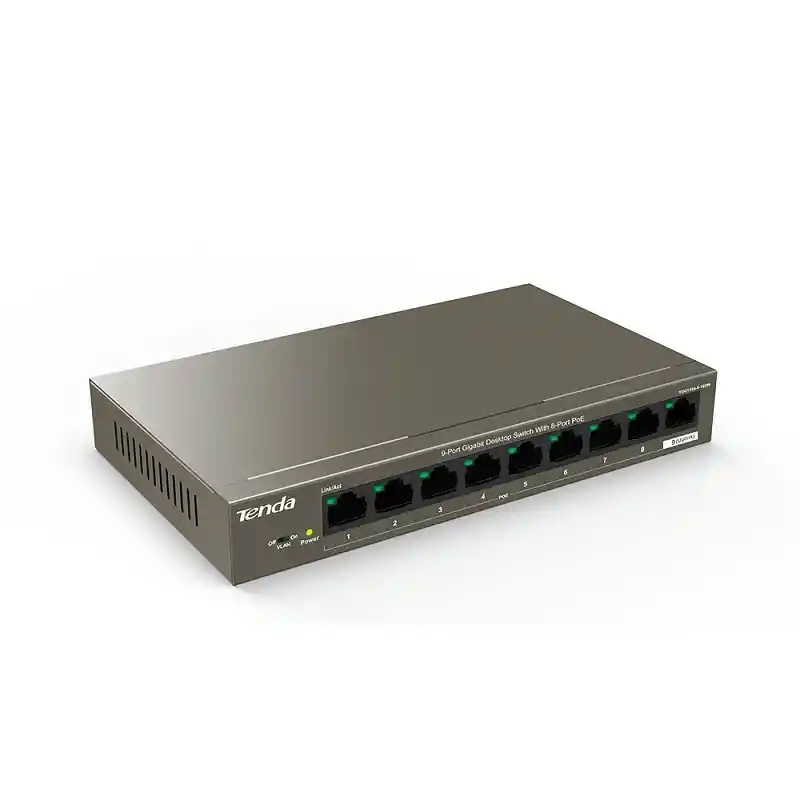 Switch Tenda Teg1109p-8-102w Gigabit Con 8 Puertos Poe