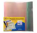 Paquete De Organizador Documentos Norma Carta X6 Unds Surtida En Colores Carpeta En L Plastica