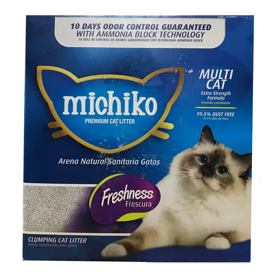 Michiko Premium Arena Para Gatos | Multicat X 25 Lbs