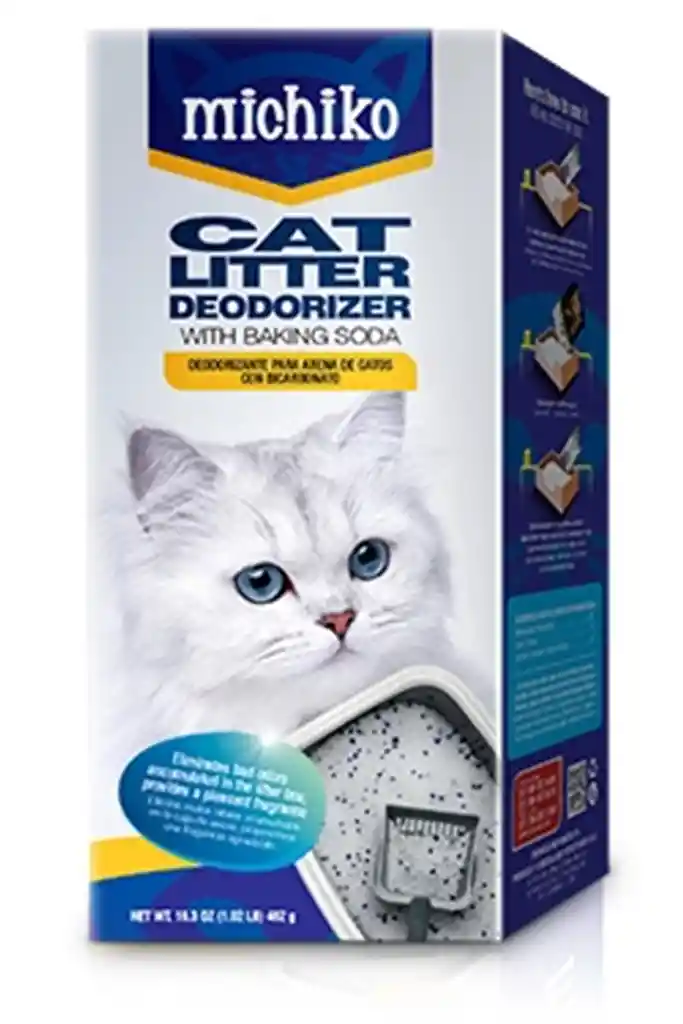 Michiko Cat Litter Deodorizer | Deodorizante Arena Gato 462g