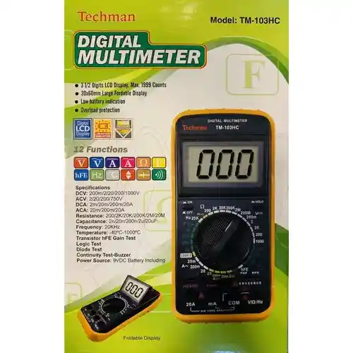 Multimetro Digital Tm 103 Techman