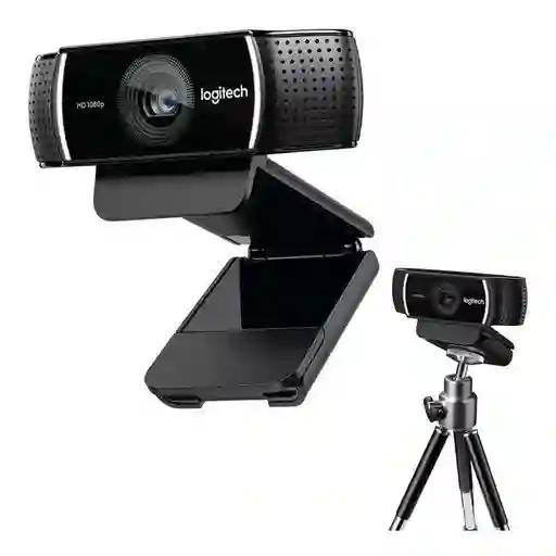 Logitech Cámara Web C922 Pro Stream Webcam 1080p Con Tripode