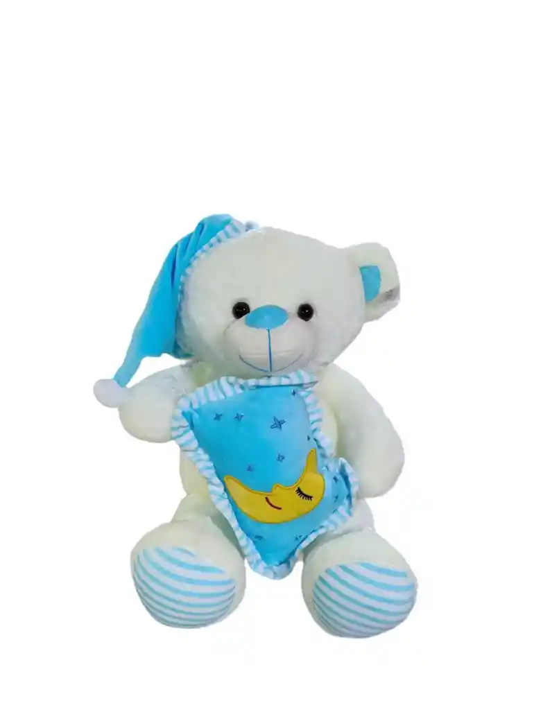 Peluche Oso Azul Dormilon Ideal Para Regalos-detalles