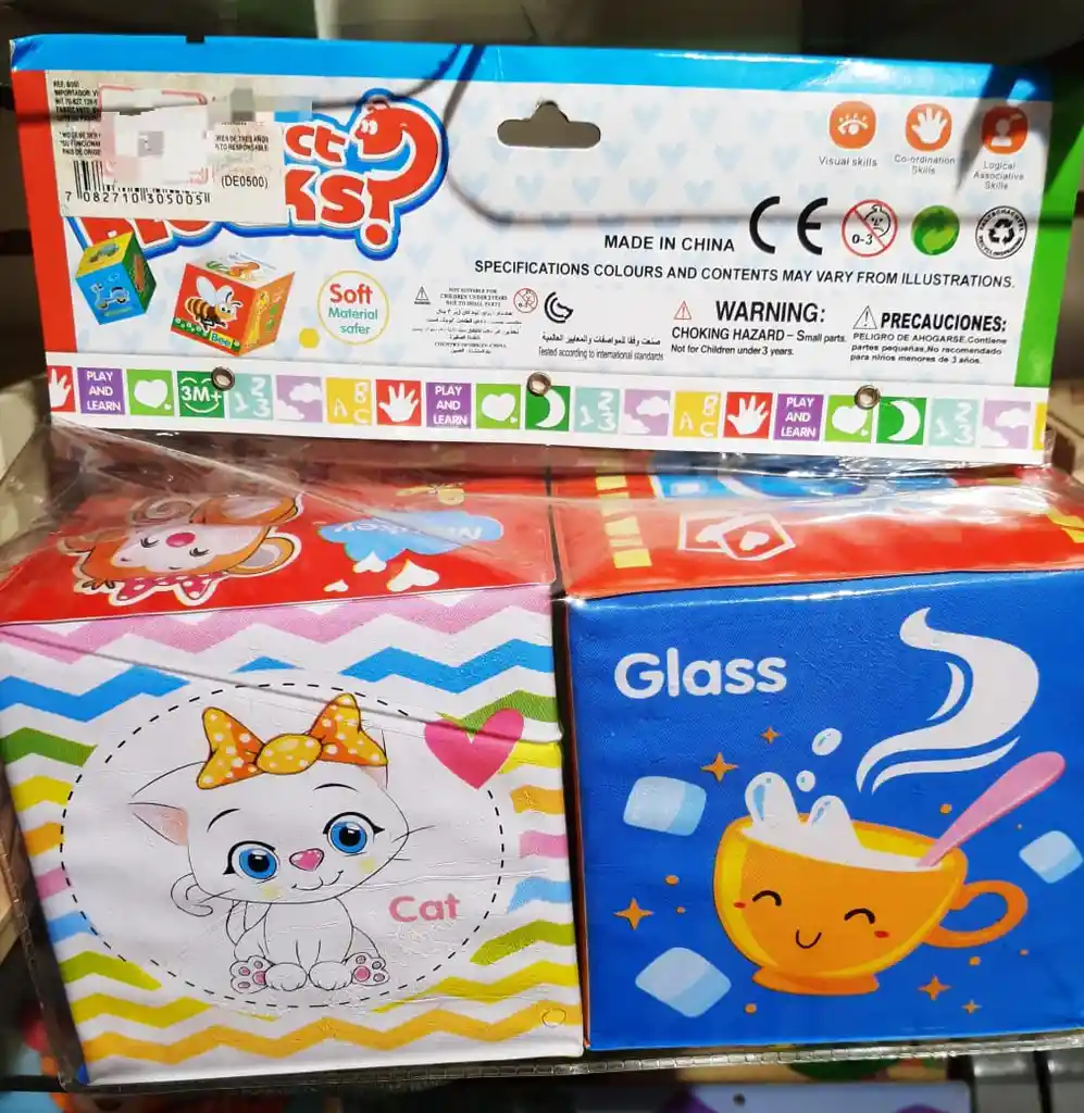 Cubos De Esponja Suaves, De Colores Y Varios Motivos Para Niños