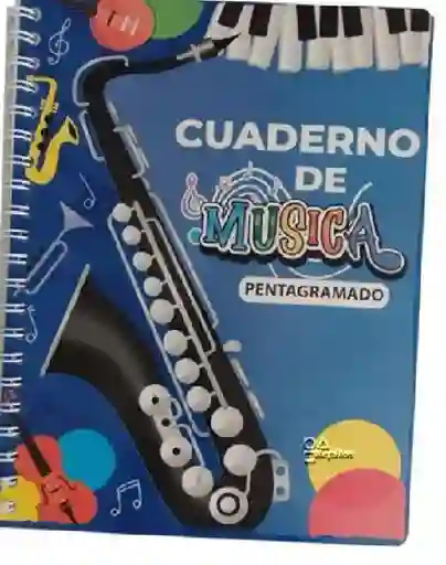 Cuaderno Musica Grande Argollado 50 Hojas