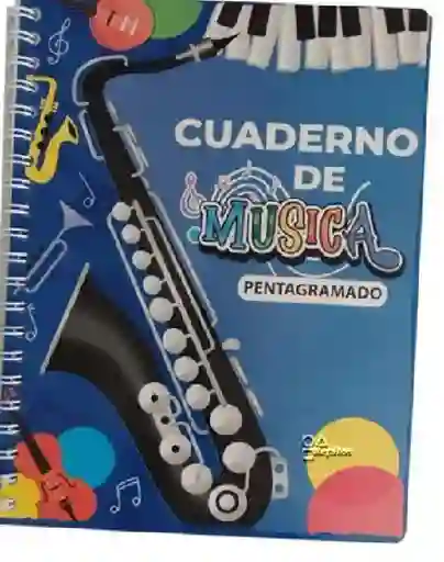 Cuaderno Musica Grande Argollado 40 Hojas