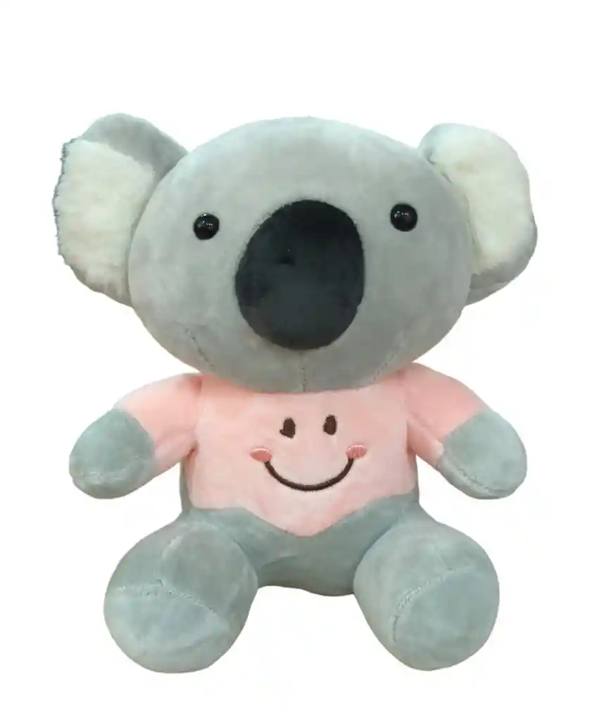 Peluche Diseño Koala Con Camiseta Rosada